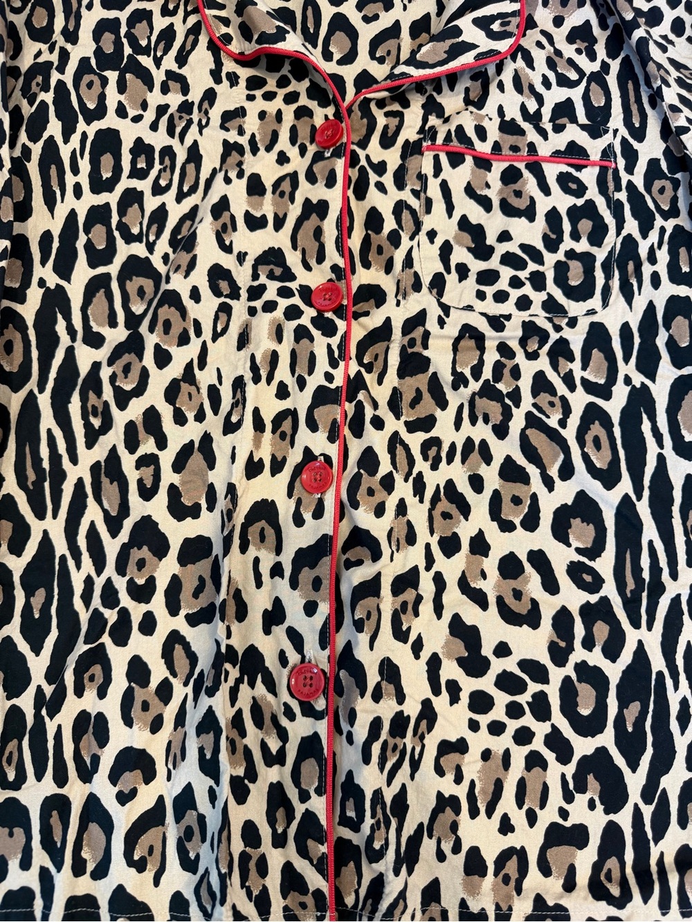 Bed Head Pjs x Trina Turk size Medium Cheetah Animal Print Pajama Set - Picture 3 of 10